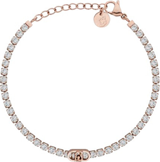 Tennis gold-plated bracelet with crystals Stones