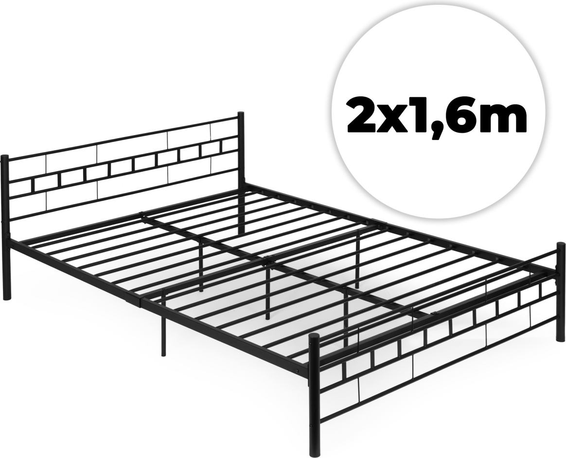Modernhome Metal Bed Frame 160x200 cm
