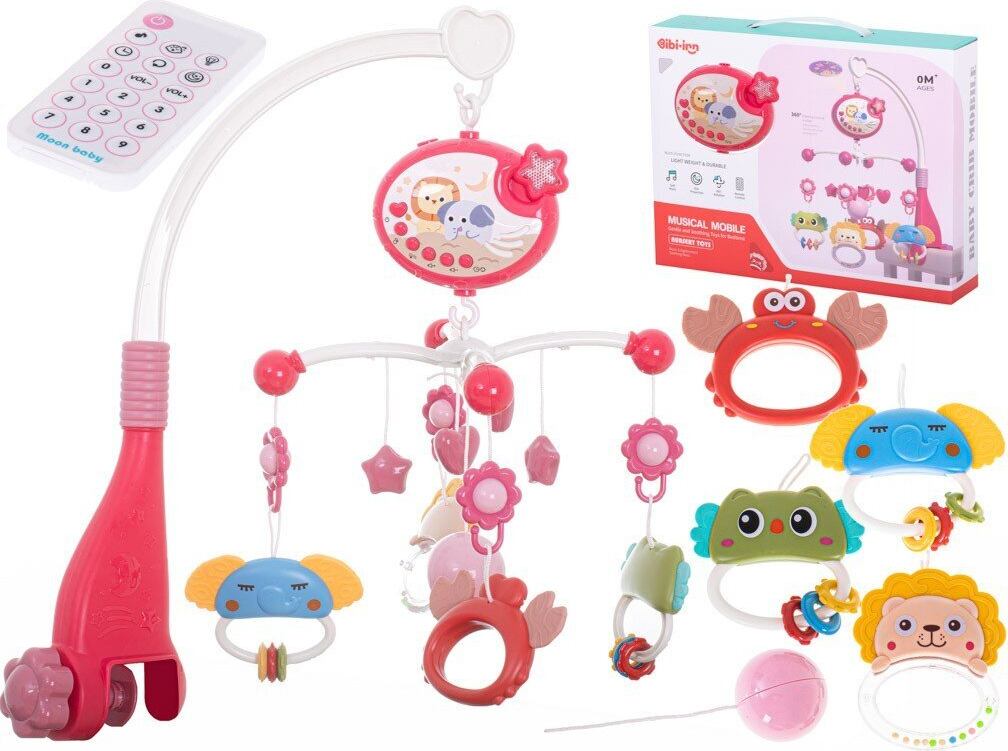 Zvaigžņu dizaina karuselis Lullaby, rozā