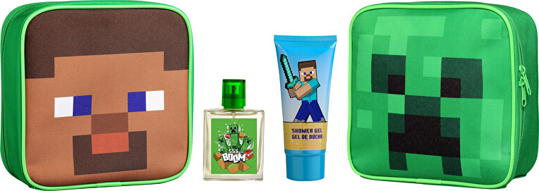 Minecraft toiletry bag + EDT 50