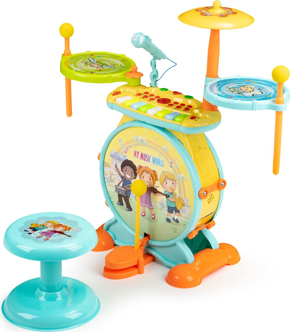 Multistore Drum Set with Keyboard 2-in-1