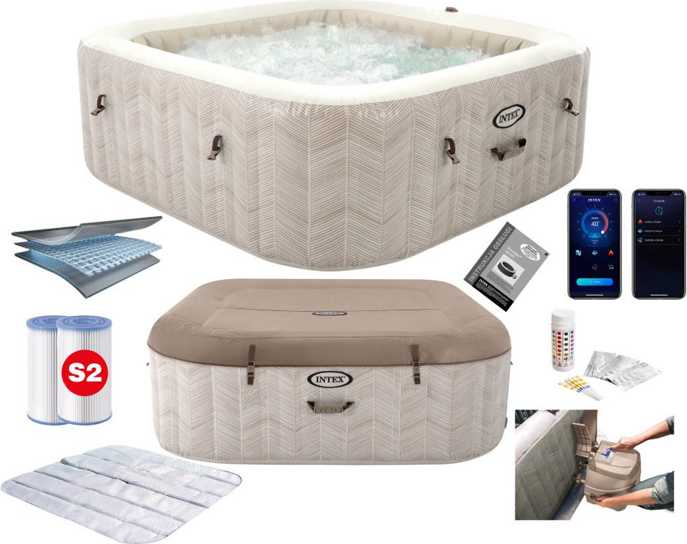 Intex Inflatable square hot tub with