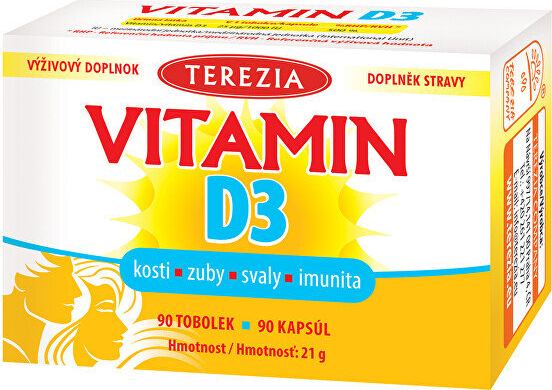 Vitamīns D3 1000 IU, Terezia, 90