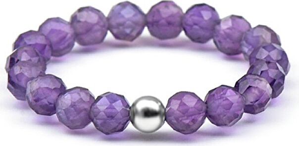 Mineral women´s ring with amethyst POL-R03